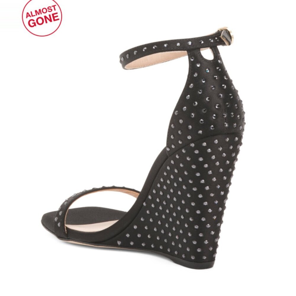 STUART WEITZMAN BLACK MULTI Made In Spain Nudist … - image 2